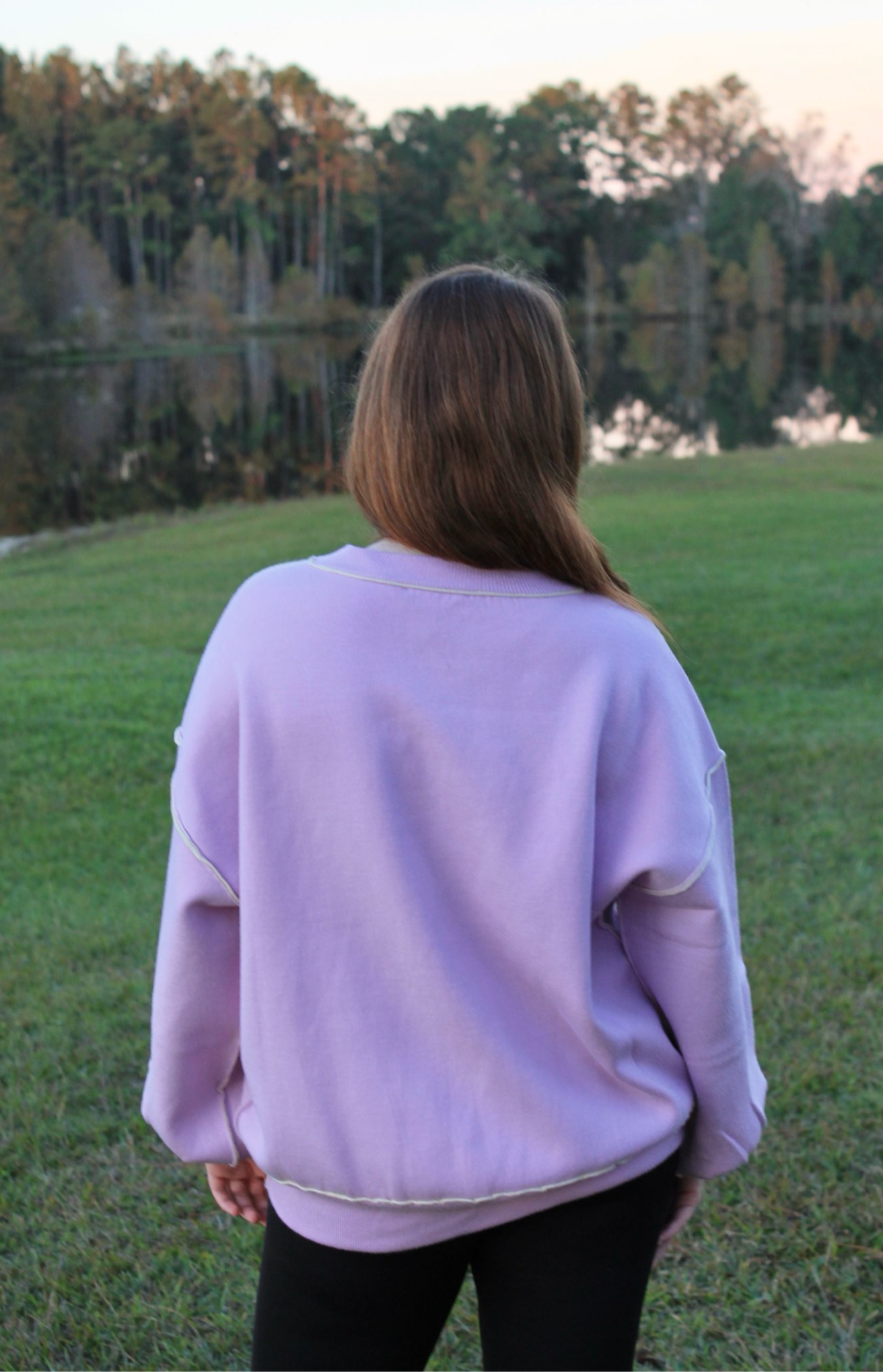 Purple Long Sleeve Crewneck image 1