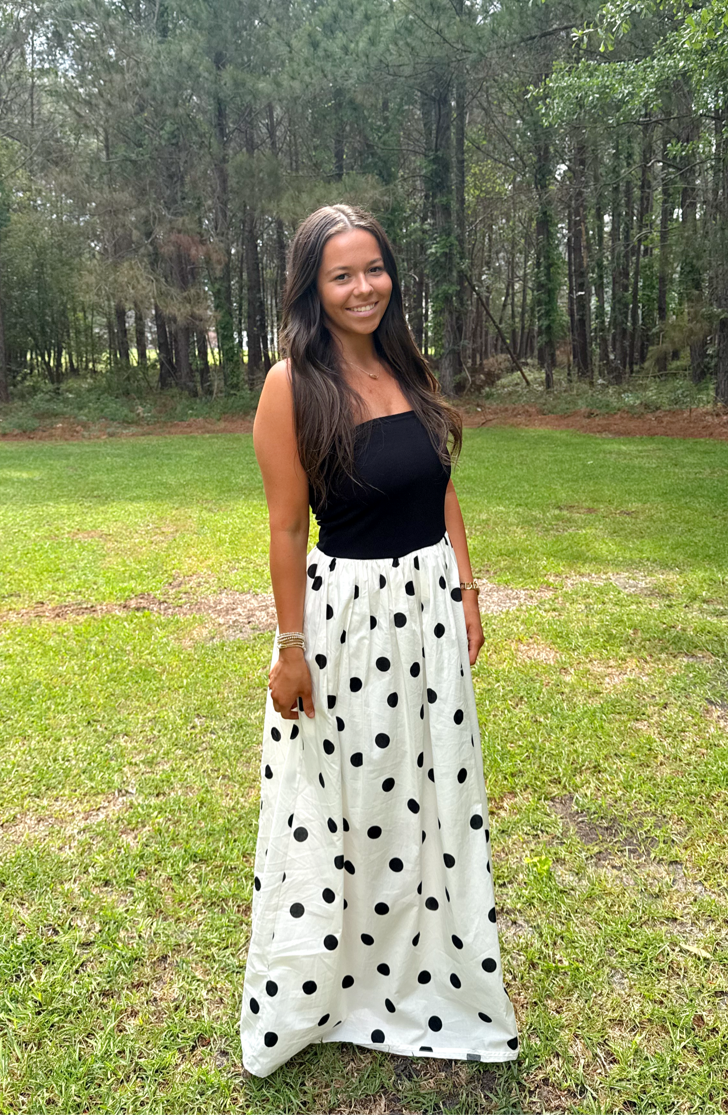 Polka Dot Maxi Dress image 1