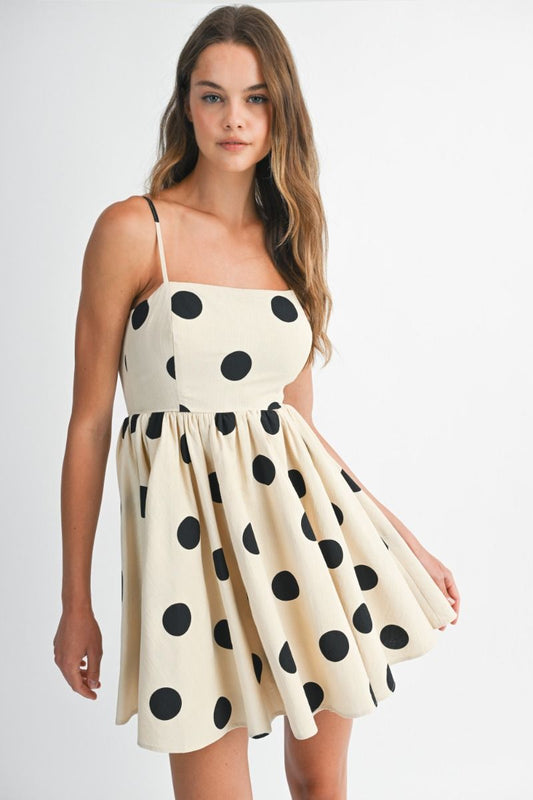 Polka Dot Mini Dress image 0