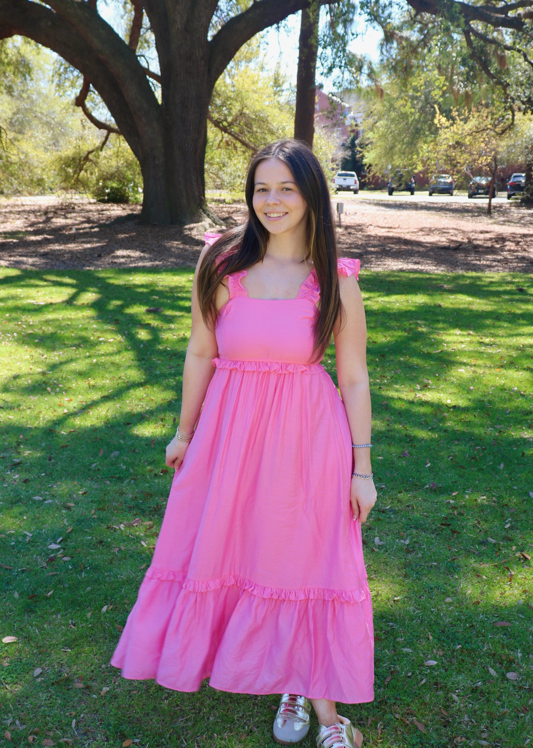 Pink Midi Dress image 0