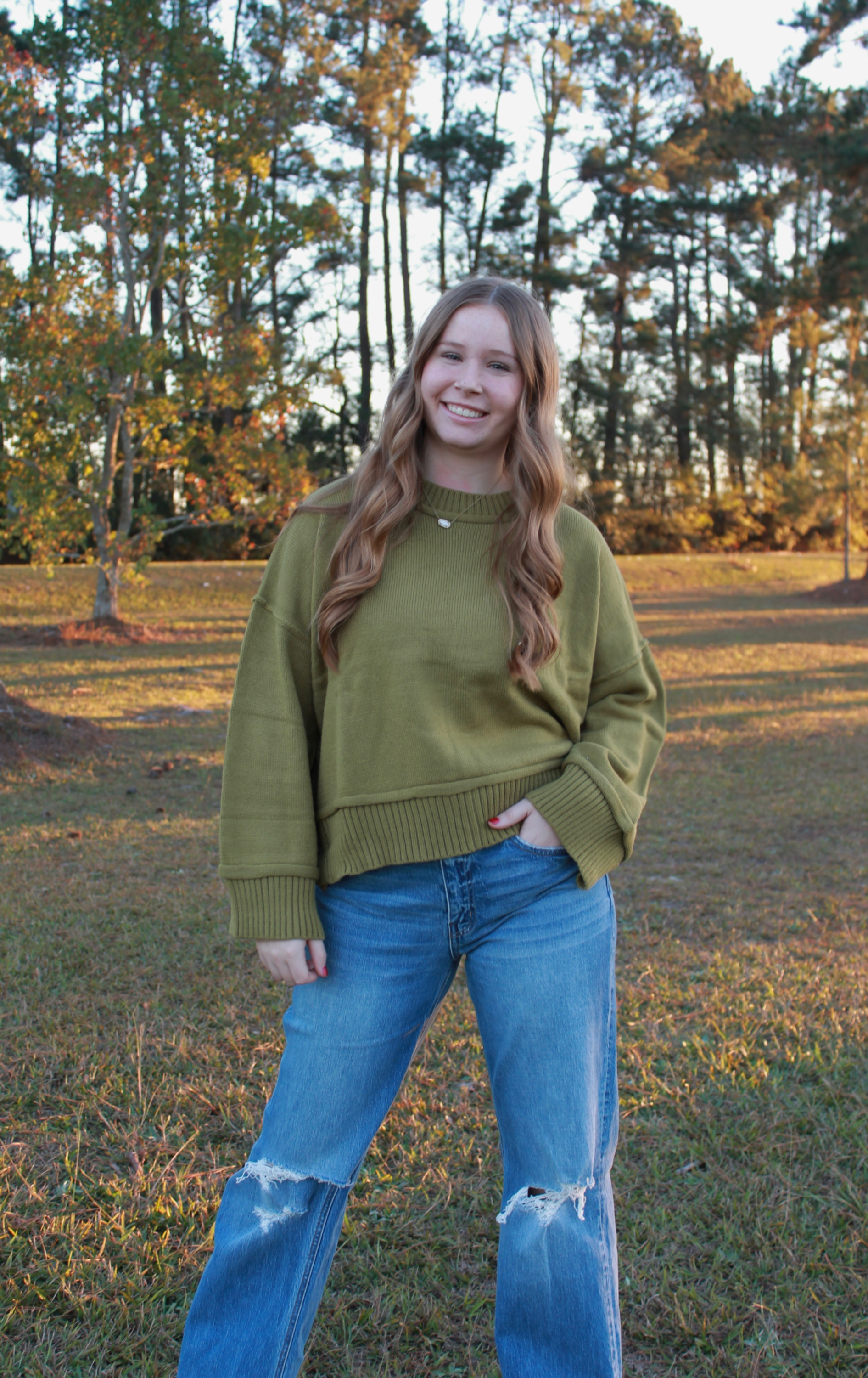 Green Pullover Sweater image 0