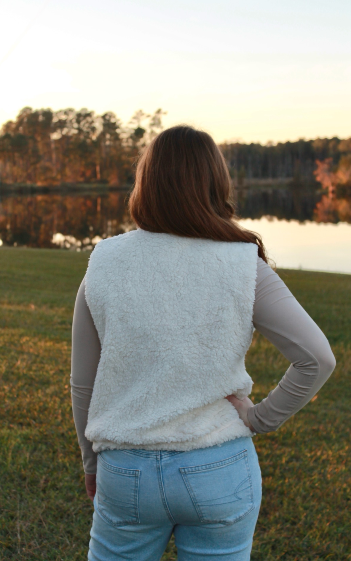 Sherpa Vest - Cream image 1