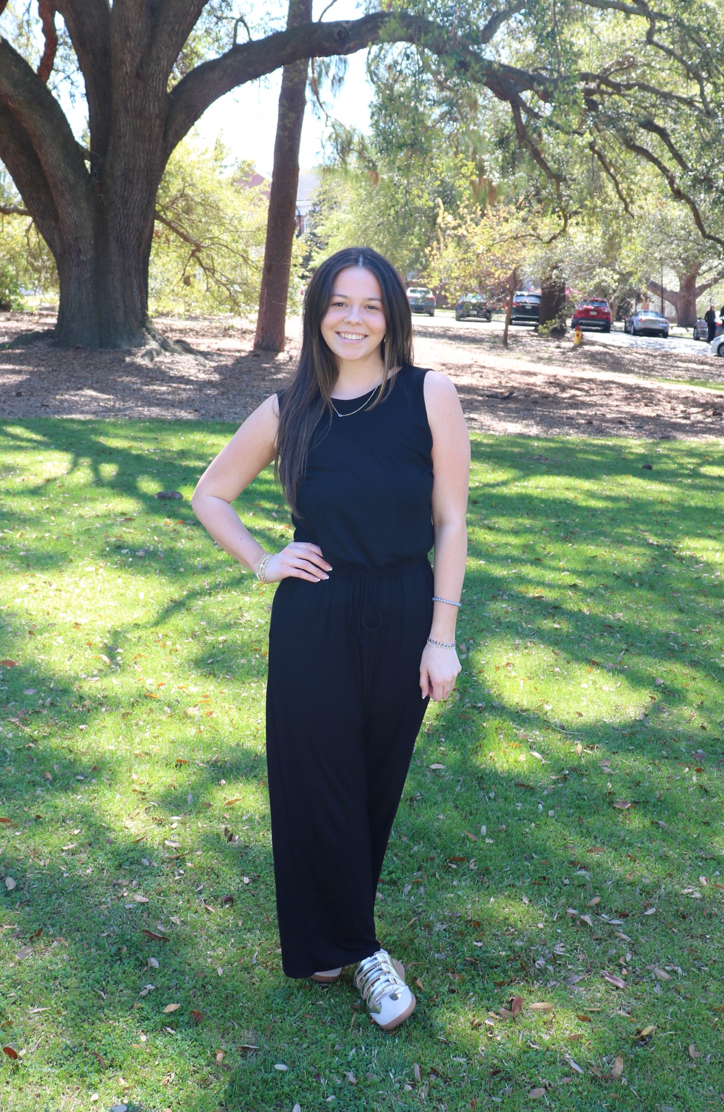 Sleeveless Jumpsuit (Black) image 0