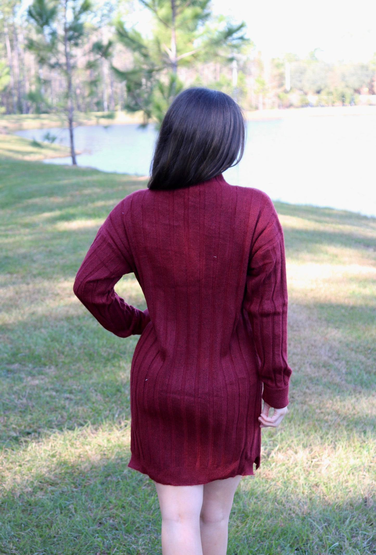 Long Sleeve Sweater Dress image 1
