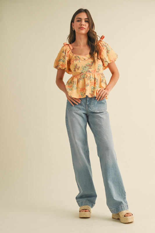 Pretty in Papaya Top image 0