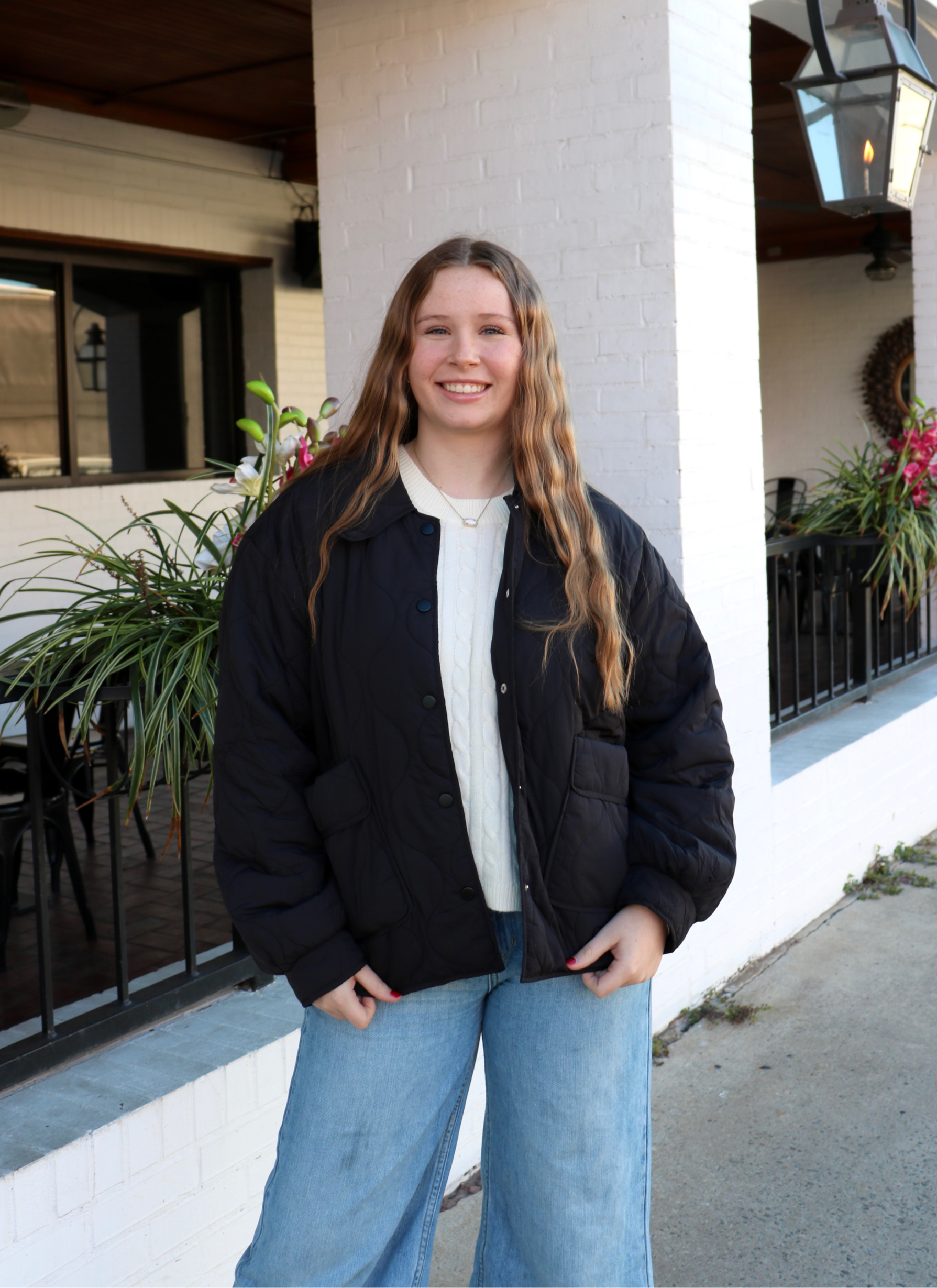 Black Quilted Jacket image 0