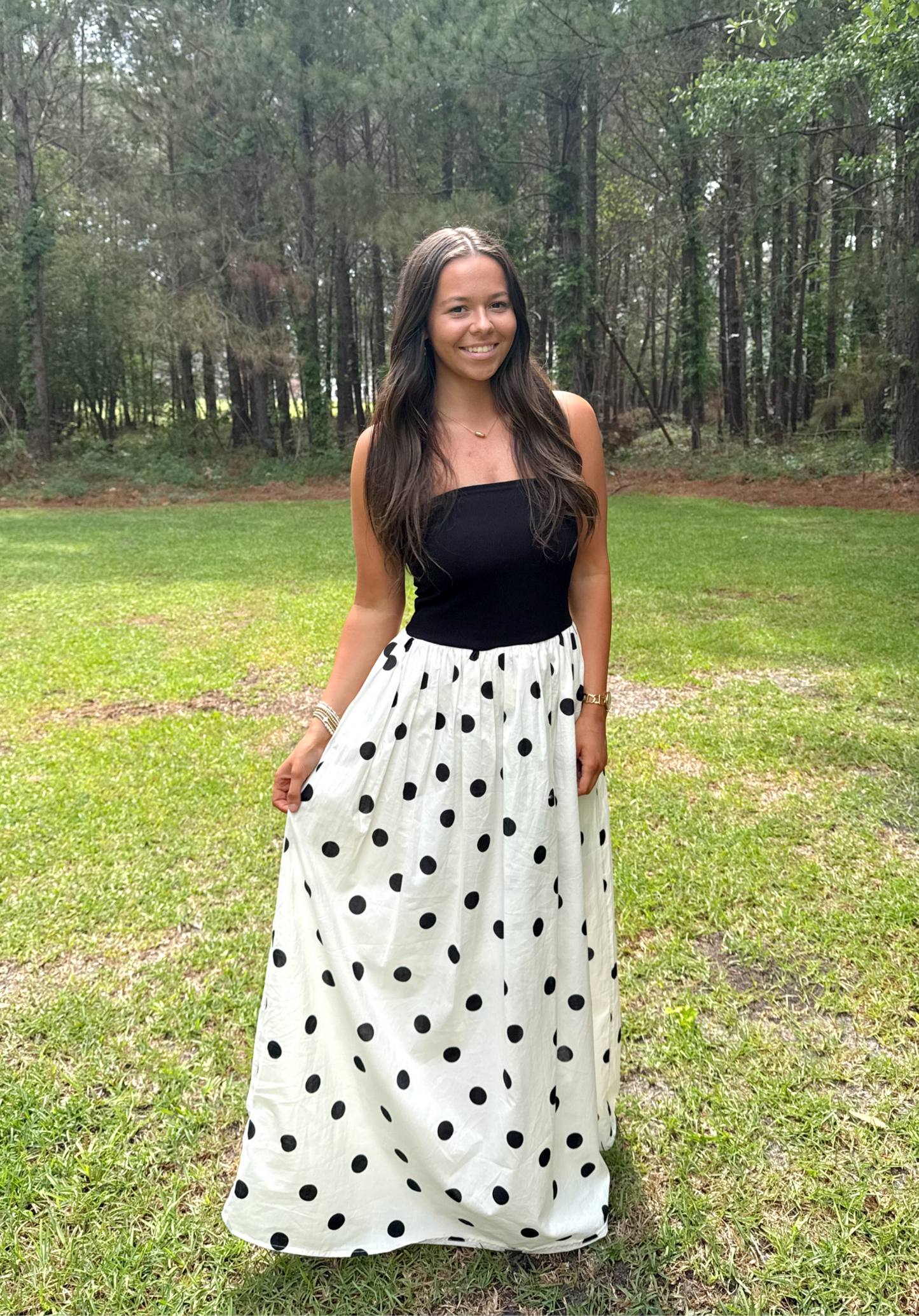 Polka Dot Maxi Dress image 0
