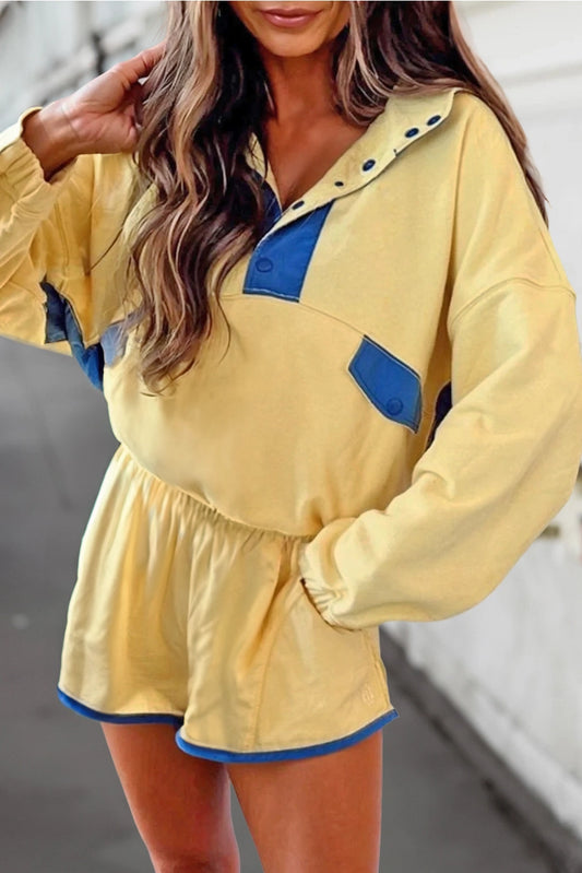 Yellow & Blue Short Set image 0