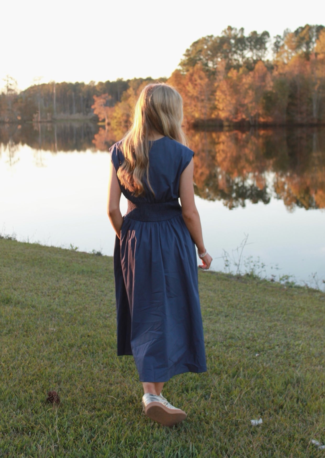 Navy Midi Dress image 1