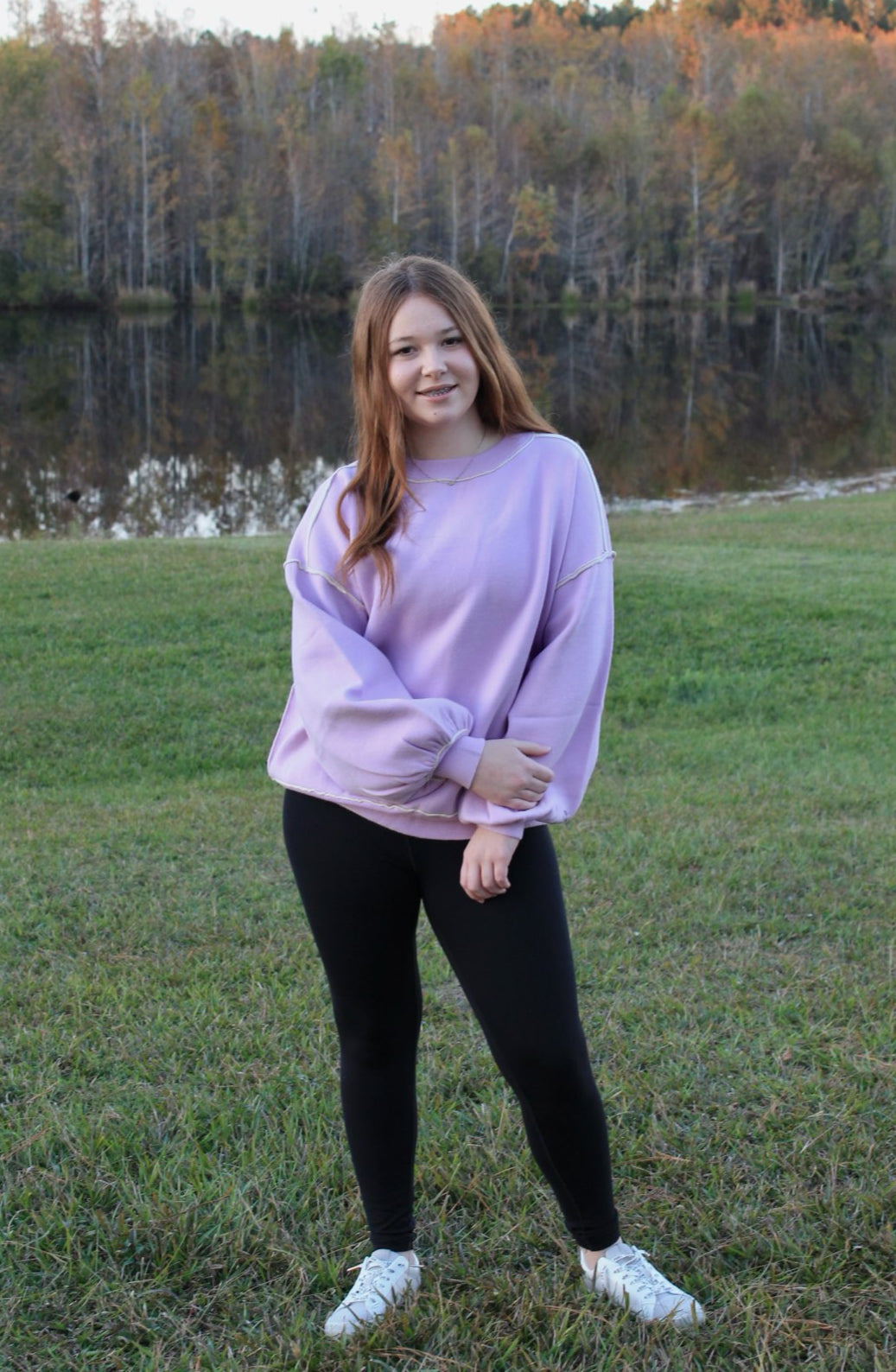 Purple Long Sleeve Crewneck image 0