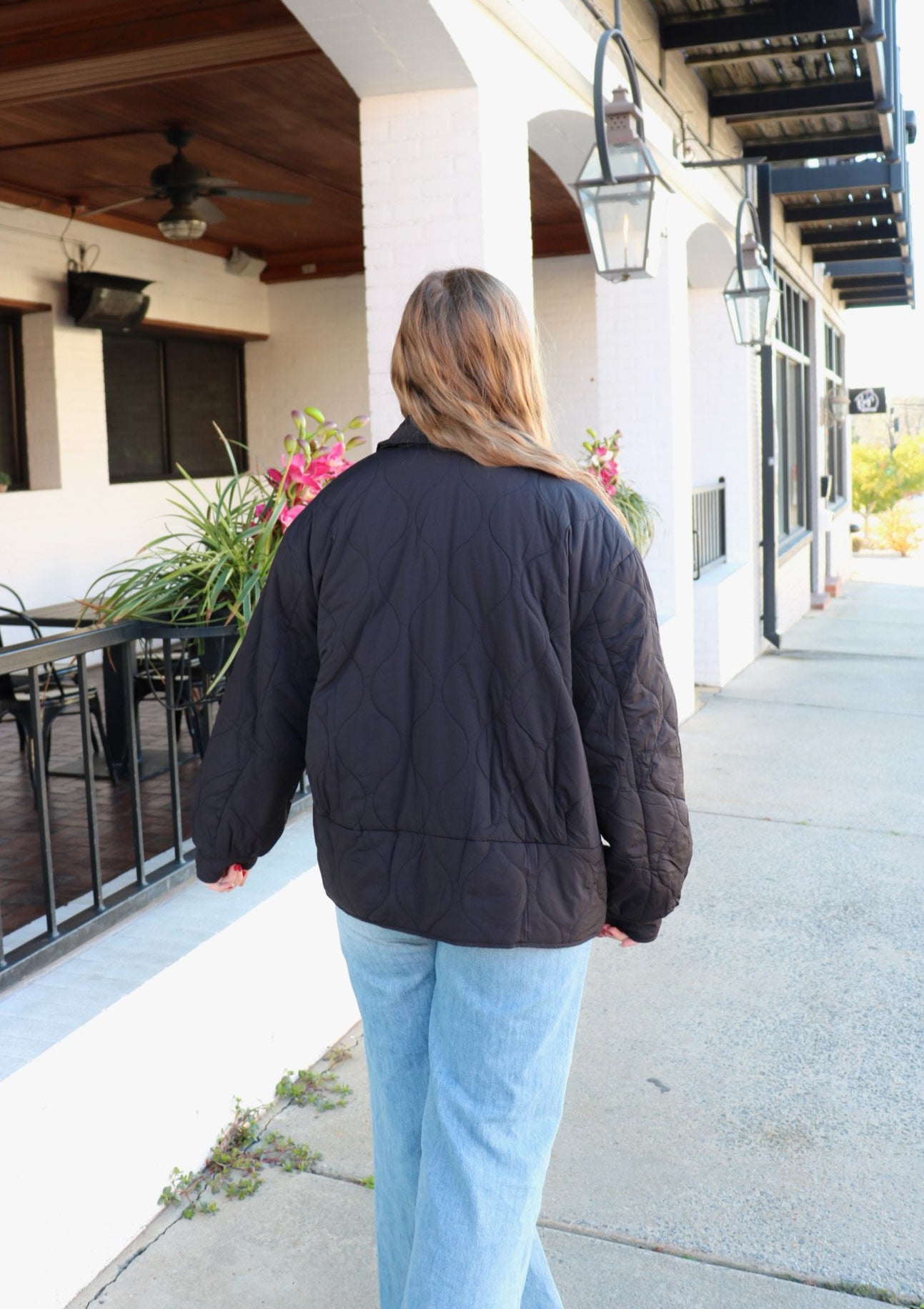 Black Quilted Jacket image 1