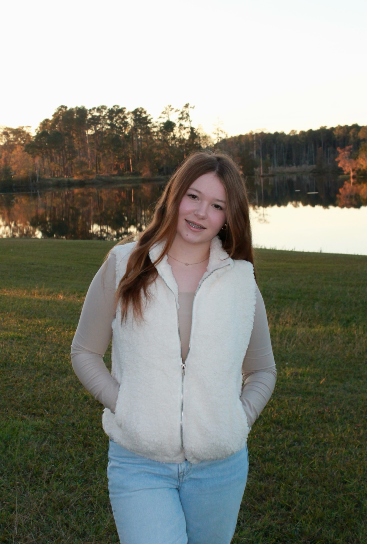 Sherpa Vest - Cream image 0