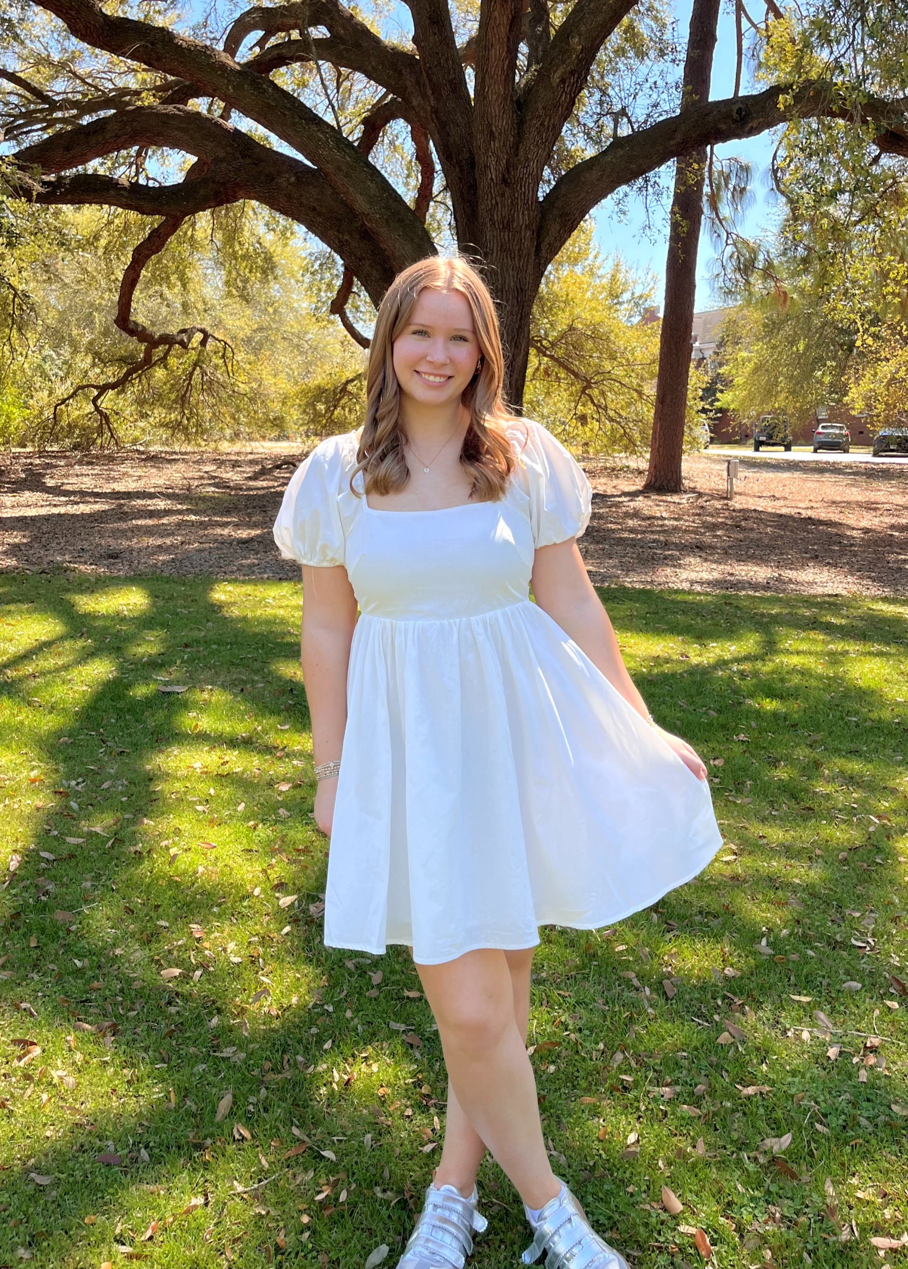 Puff Sleeve Mini Dress image 0