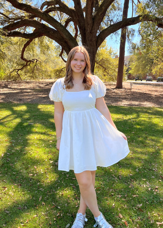 Puff Sleeve Mini Dress image 0