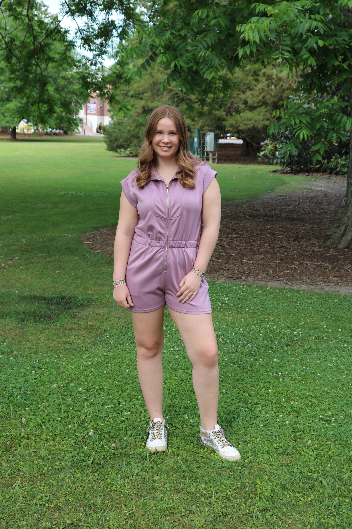 Front Zip Romper image 0