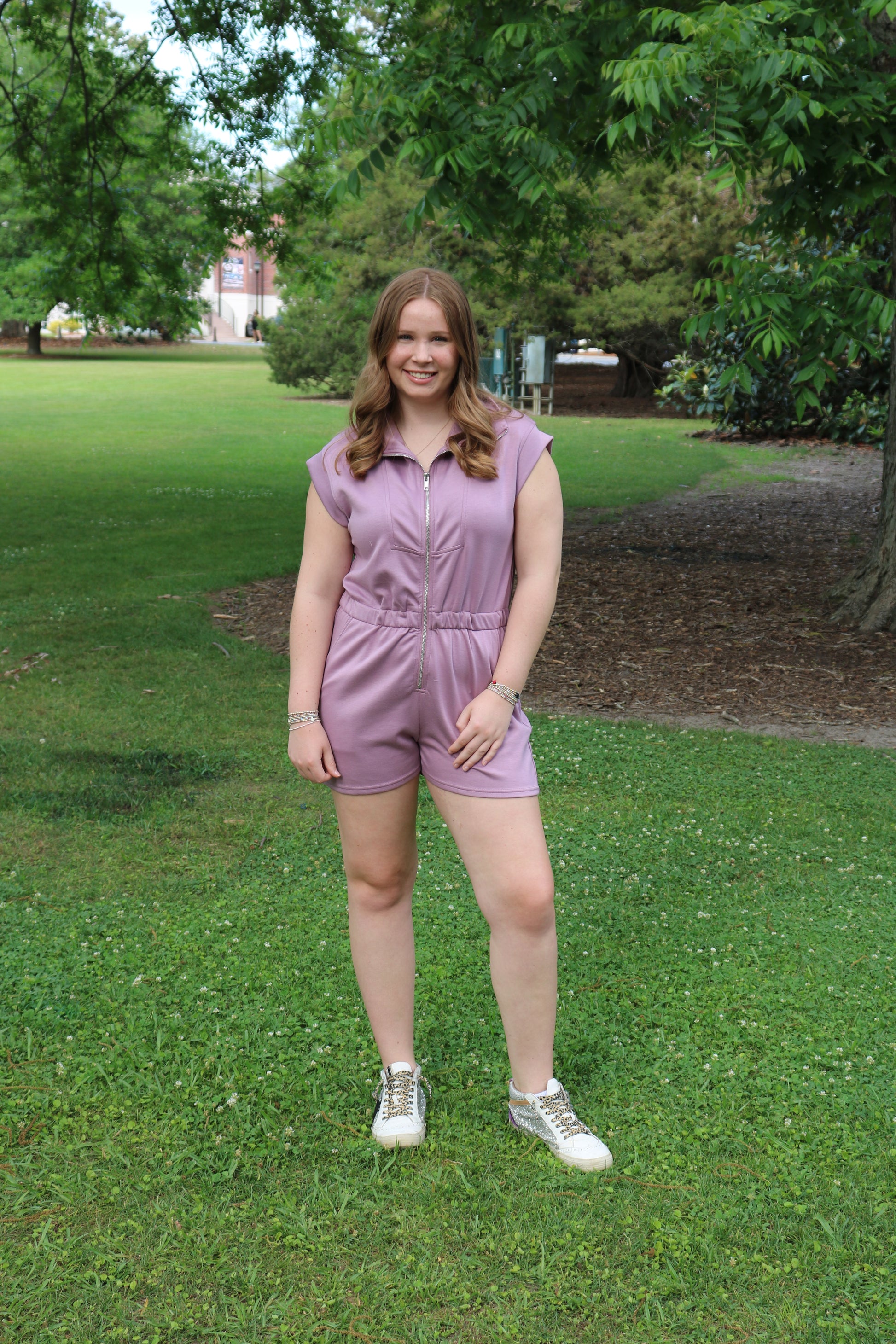 Front Zip Romper image 0